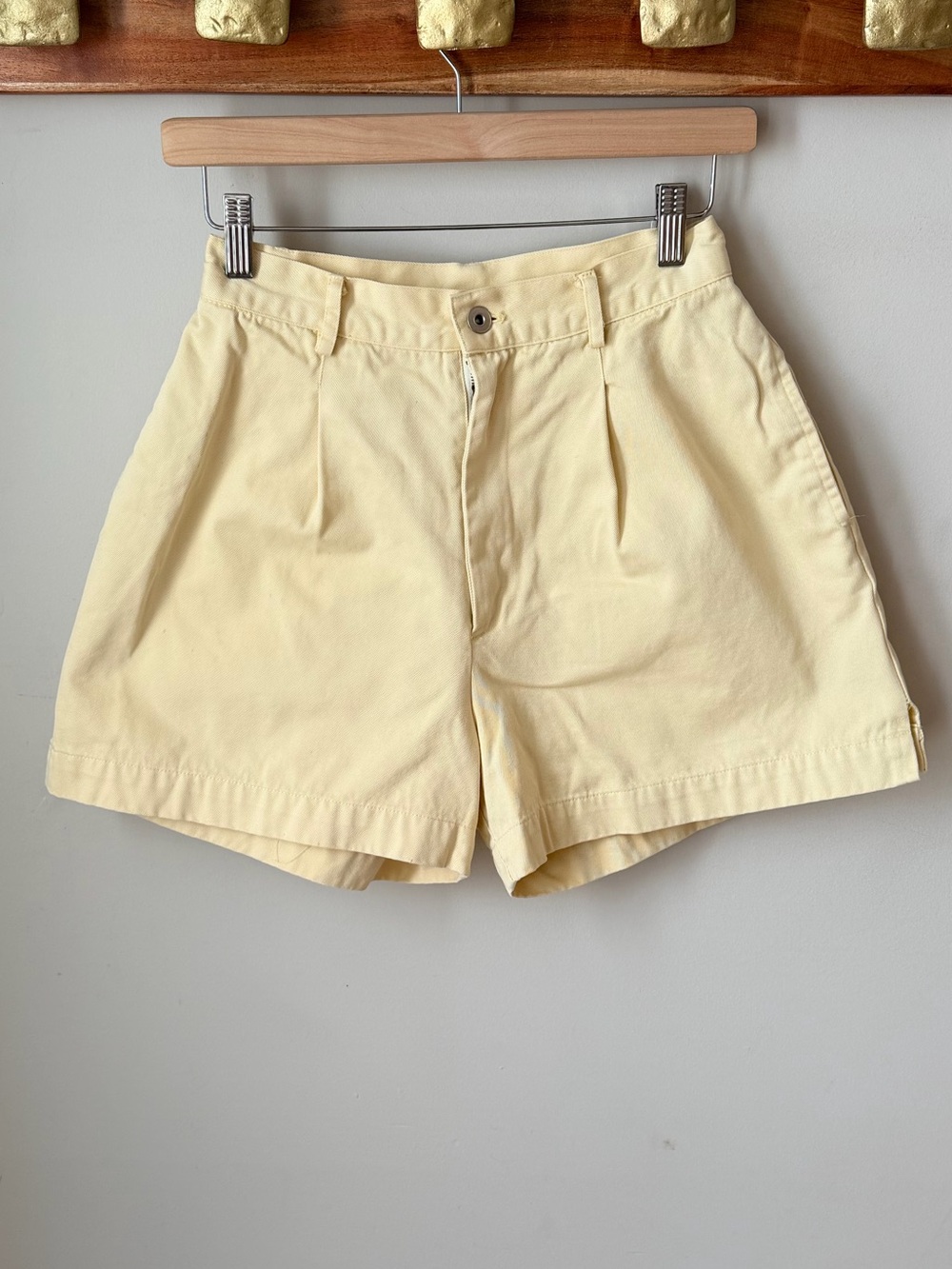 🟢 5 for $5🟢 Razzle Dazzle High-Waisted Butter Yellow Cotton Shorts
